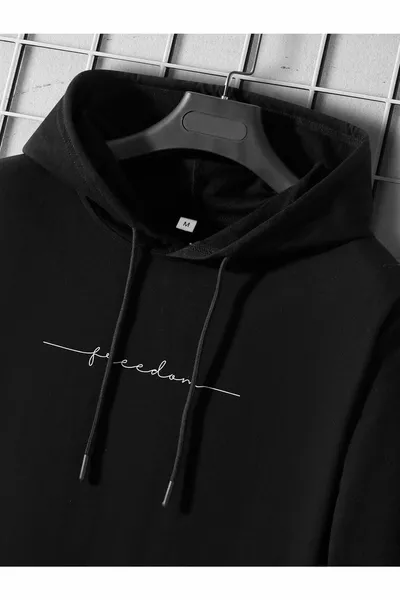 Толстовка с капюшоном с принтом Freedom