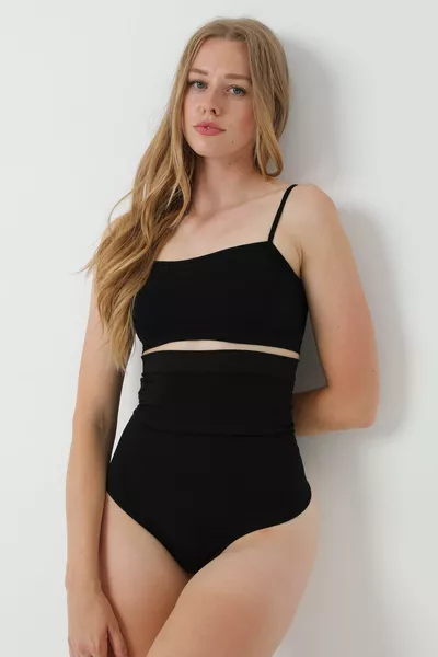 Hoge Taille String Korset Met Verstrakkend Effect 