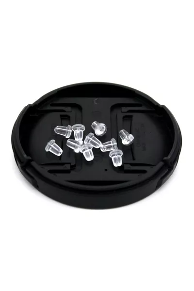  броя ( чифта) -  мм пластмасови задни части за обици, задна част за обеци