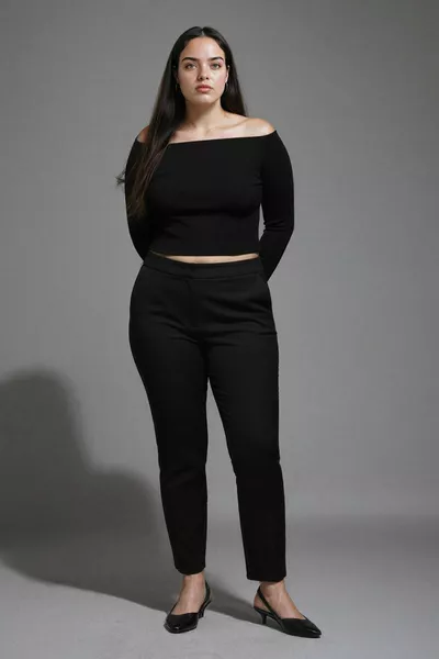 بنطال ساتان فالنتينا بقصة مستقيمة