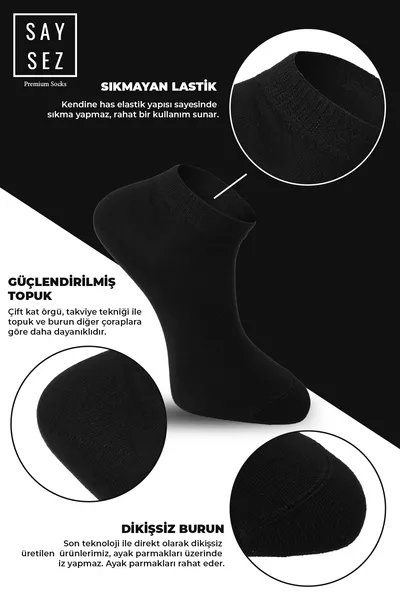 Calze da uomo in bambù, modello semplice assortito, senza cuciture, premium, confezione da 6 (2 nere - 2 blu scuro - 2 grigio fumo)