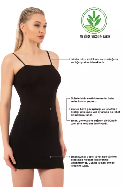 Özkan  Women's Viscose Fabric Comfortable Stretchy Soft Adjustable Strap Short Over-the-Knee Romper Jumpsuit