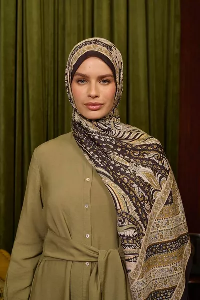 Marrakech Collezione Sciarpa Morbida Nero Oro 