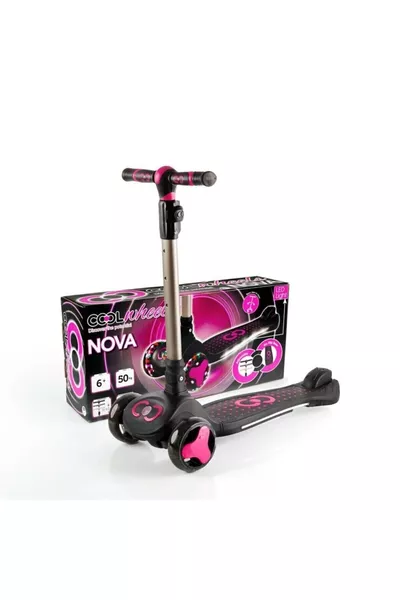 3+ Years Unisex Kids Pink Nova Light-Up Scooter 3 Pink