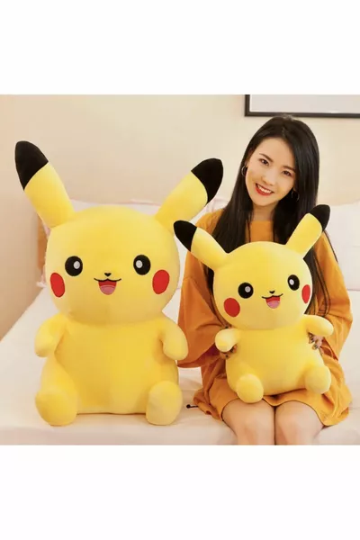 Peluches Pokémon Pikachu grande taille Otantique Home, jouets en peluche, film Japonais Pikachu, dessin animé  cm