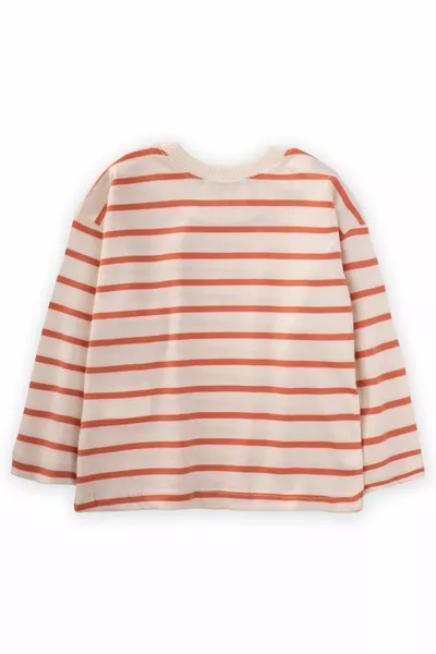 Striped Seasonal T-Shirt  Years Orange