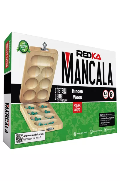 مانغالا خشبي مع غطاء