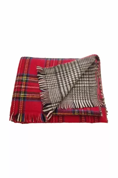 شال نسائي بنقشة مربعات مزدوجة الجوانب  سم