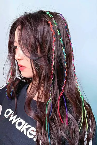 Дъгови Fulaş Ipek Poştiş Плетена декорация за коса  броя