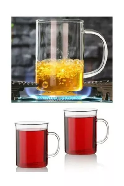 Set di 6 bicchieri Termasil in vetro borosilicato resistenti al calore