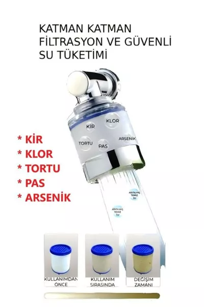 Насадка на кран против ржавчины, известкового налета, с хлопковым фильтром и экономией воды