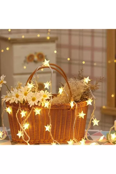 Yıldız Led 3,5 Metre  Led Pilli Gün Işığı Dekoratif Aydınlatma