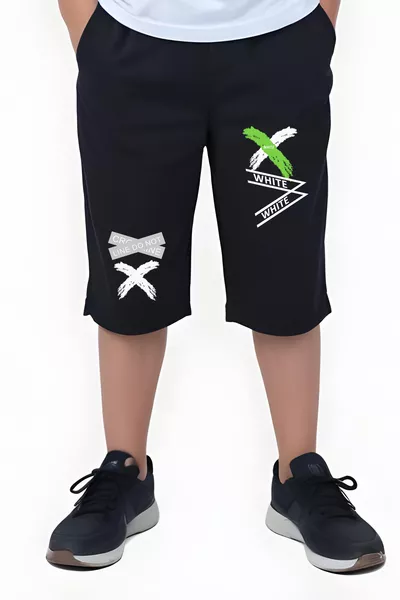 3-Pack Black-Smoke-Navy Capri, Printed Collection Boys' Shorts & Bermuda