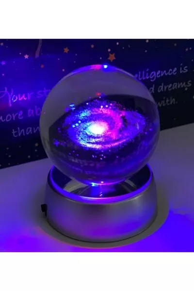 Светещ стъклен глобус Млечен път