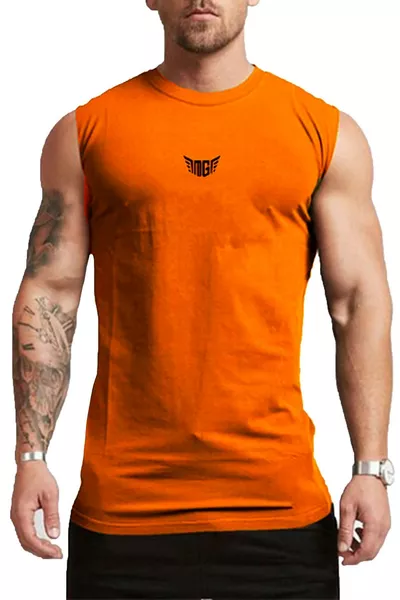 T-shirt sans manches pour homme, absorbant l'humidité, séchage rapide, performance sportive technique, athlétique