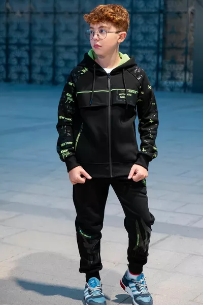 Boys' Zip-Up Hoodie and Sweatpants Set