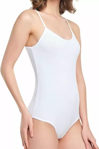 6-Pack Seher Yarn Strap Women's Snap Bodysuit