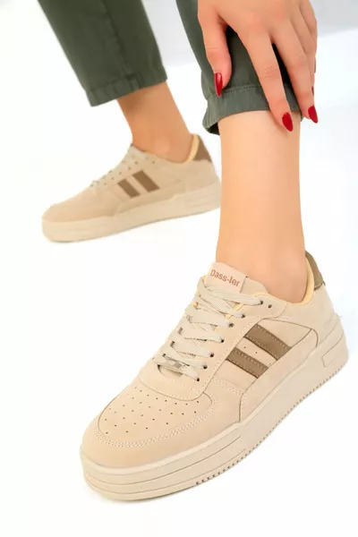 حذاء رياضي بيج-بني للجنسين 