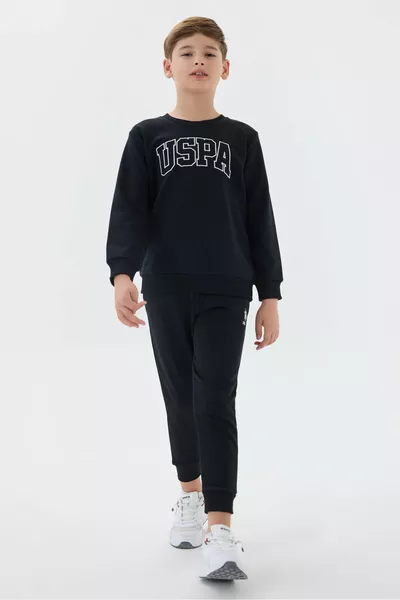 Ensemble de survêtement noir pour garçon