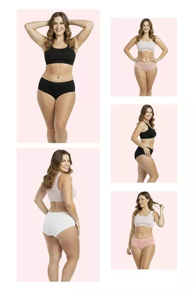  Дамски микс 5 ежедневни бикини 