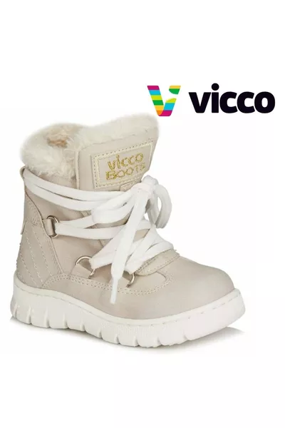 كابا حذاء بوت بيج لطفل صغير .K.