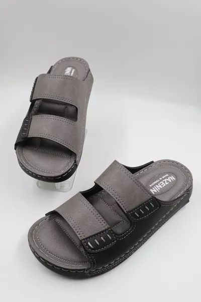 Chaussons d'intérieur pour hommes, partie intérieure orthopédique douce et légère, pour un usage quotidien