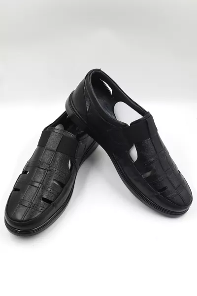 MEN'S GENUINE LEATHER ORTHOPEDIC POLY SOLE SUMMER FLEXIBLE AND VERY LIGHT DAILY SHOES SANDALS