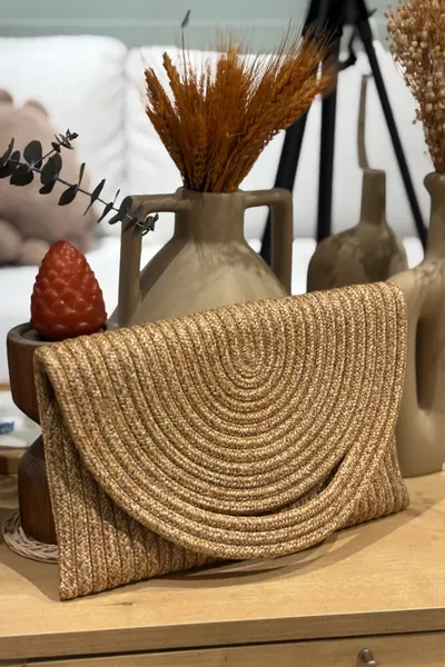 El Geçirme Detaylı Zarf Portföy Clutch Çanta