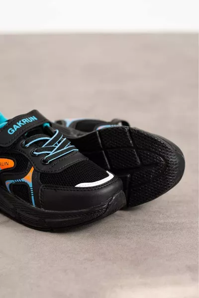 Unisex Kids Elastic and Velcro Comfortable Lightweight Sneaker Sports Shoes 