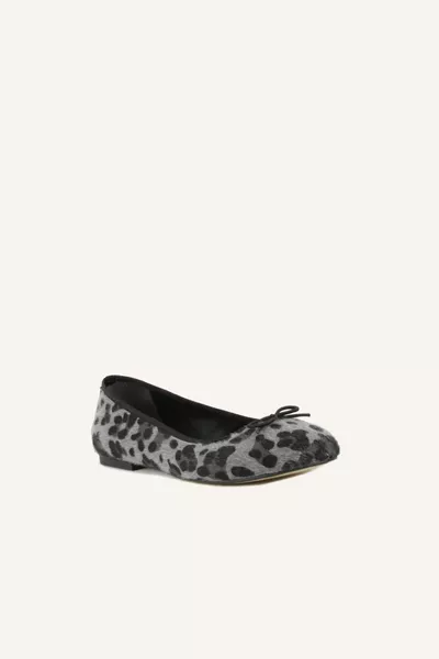 Zwarte Luipaard Ballerina Flats