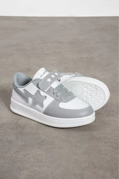 Baskets de sport décontractées unisexes à scratch