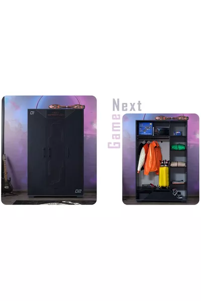 Next Game Genç Odası ( 3 Kapaklı Dolap (Lite) + * Karyola + Çalışma Masası )