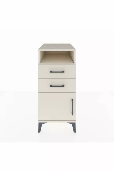 خزانة كرونوس بطابق واحد و درجين و باب واحد - عقيق