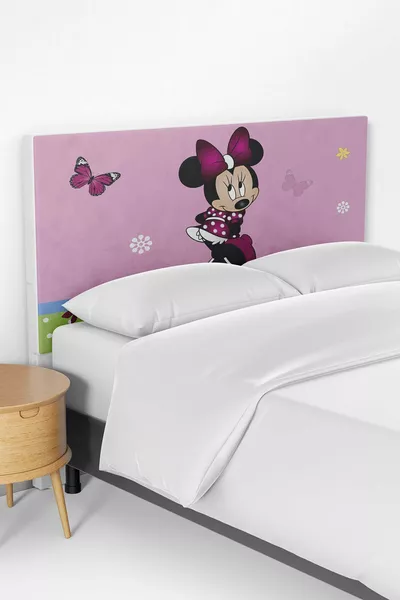 Roze Mickey Mouse Bedbank Hoofdeinde Hoes