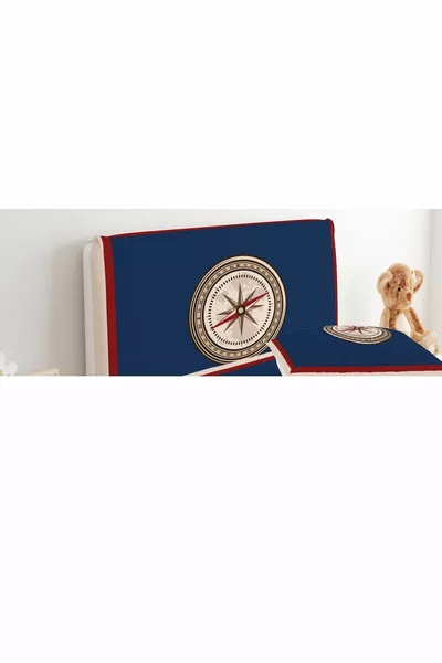 Калъф за основна глава Тъмносин фон Компас