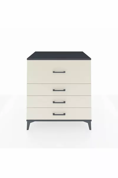 Kronos Şifonyer 4 Çekmeceli  Antrasit-Aytaşı