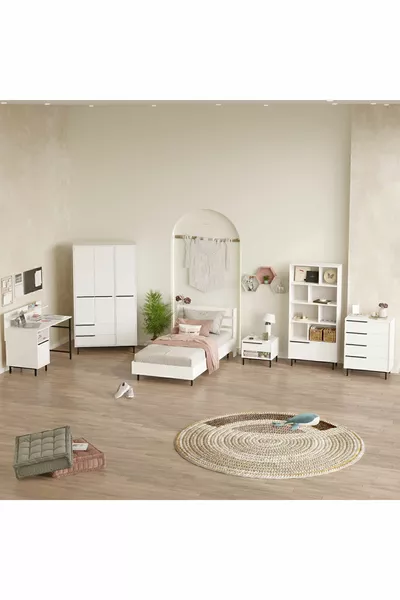Ensemble de chambre d'enfant Ocean 6 pièces Blanc