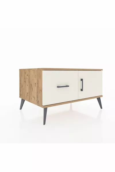 Кронос скрин с едно рафтче, едно чекмедже и една вратичка, бор-ахат