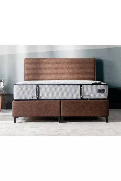 Bosetti Çift Kişilik Yatak Başlığı Kahverengi  Cm x  Cm