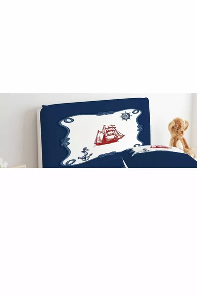 Basishüllen Kopf Steuer und rotes Design Schiff