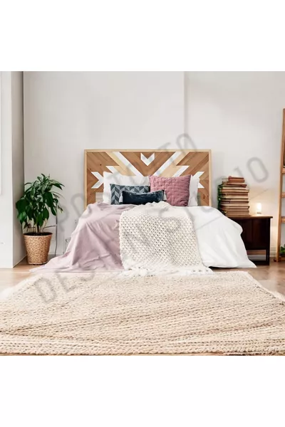 رأس سرير خشبي يدوي الصنع لشخص واحد من Po