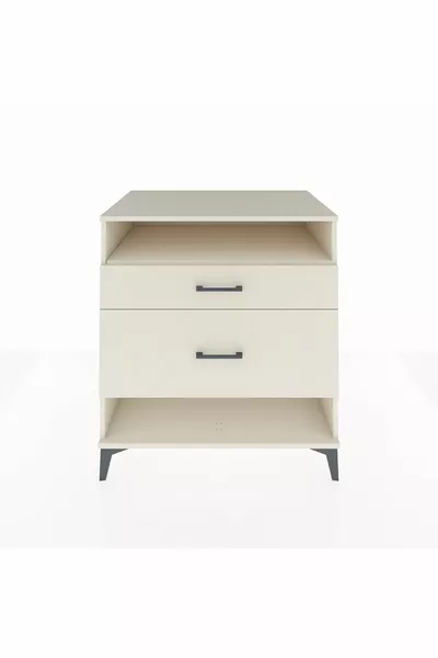 خزانة كرونوس بدرجين ورف واحد بلون العقيق