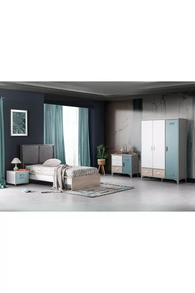 Ensemble Chambre d'Adolescent Thor Green