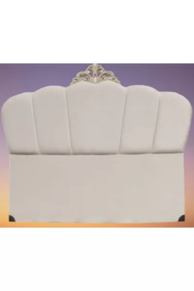 Başlık Alc Avangard Model Cm Kapitone Kremkleurige Stoffen Bekleding Handgemaakt