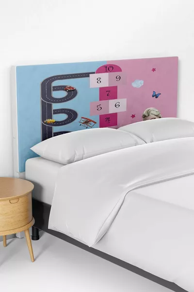 Kız Erkek İkiz Odası Yatak Baza Başlık Kılıfı 