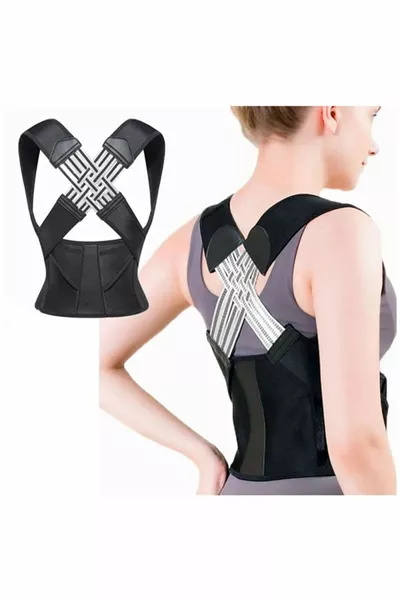 Medical Upright Posture Back-Lumbar Corset for Women and Men, Anti-Hunch Adjustable Posture Sports Corset