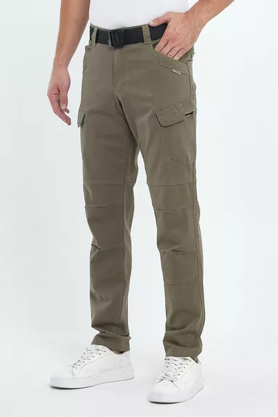 Men's Relaxed Fit Cotton Earth Color Tactical Cargo Pants