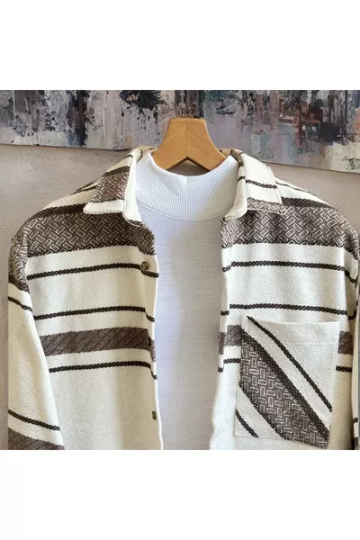 قميص رجالي واسع بأكمام طويلة من القطن لفصل الشتاء