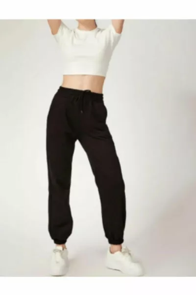 Zweiteiliges Jogginganzug-Set mit Bündchen, bequeme Joggerkleidung