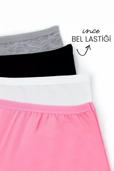 الفتيات الملونة 5-حزمة ليكرا الملاكم الجوارب